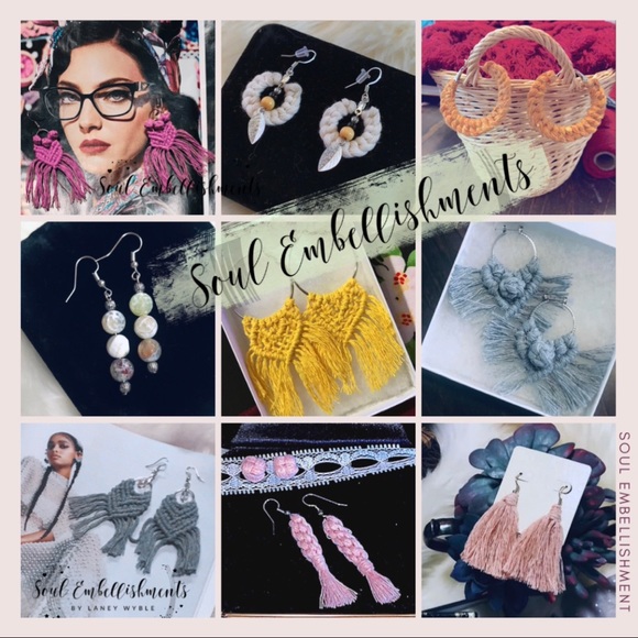 🥳HP: Boho Woven Tassel Earrings Handcrafted Macrame Knotted Frayed  Earrings - Picture 12 of 16